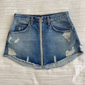 Zip up Carmar Jean Mini Skirt
